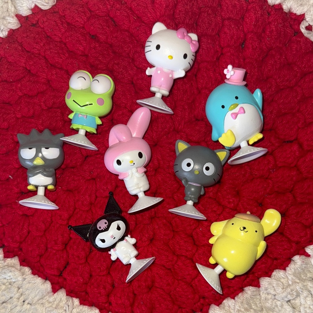 Hello Kitty Suction Cup Toy Set